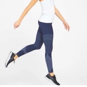 SPANX Seamless Moto Leggings Look At Me Now Indigo Sky Blue
Size SM New with tag